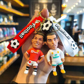 Rubber Keychain Football Ronaldo Madrid